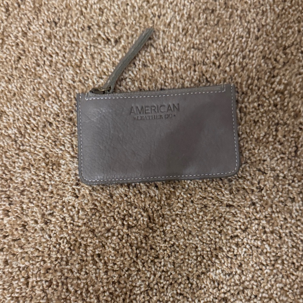 American Leather Co. Gray Key & Card Holder